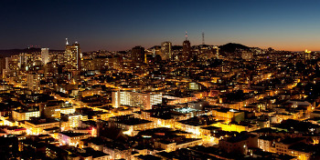 San Jose at nightfall San Jose at nightfall