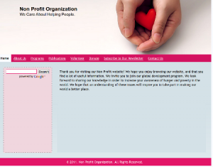 Sample Non-Profit Web Presence Builder Sample Non-Profit Web Presence Builder