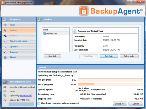 Cloud Online Backup With BackupAgent