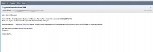 Fake BBB Complaint Email Fake BBB Complaint Email
