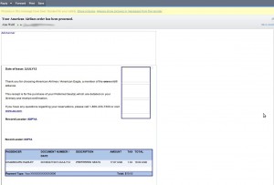 ?Your American Airlines Order Has Been Processed? ? Email Alert