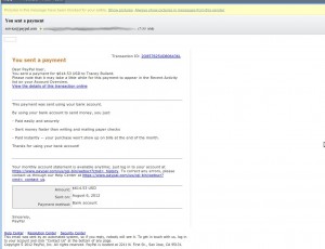 ‘You Sent A Payment’ – Email Alert