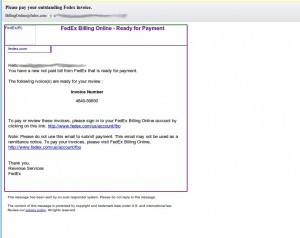 ?Please Pay Your Outstanding Fedex Invoiceÿ ? Email Alert